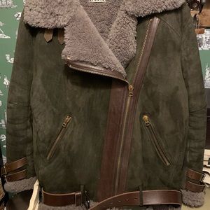 Acne Studios Peat Suede Shearling Velocite Sz 40 (fits 6-10)